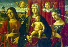 Madonna and Child with St John the Evangelist and Unknown Saint by Giovanni di Niccolò Mansueti