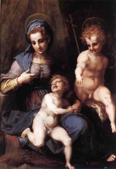 Madonna and Child with Young St John by Andrea del Sarto