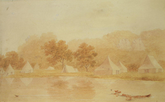 Military Camp, Hutt River c. 1840 by John Alexander Gilfillan