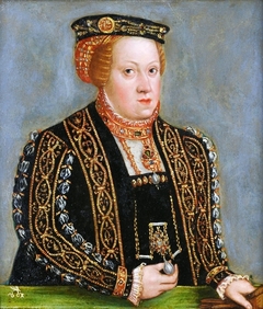 Miniature of Catherine of Austria (1533-1572). by Lucas Cranach the Younger