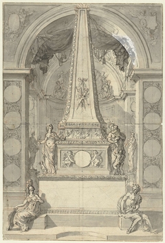 Monument voor het huwelijk van Jonas Witsen met Elisabet Basseliers by Jan Goeree