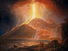 Mount Vesuvius in Eruption by Jacob More