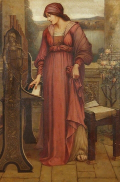 'Music Sweet Music' (Saint Cecilia) by Evelyn De Morgan