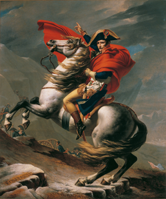 Napoleon Crossing the Alps by Jacques-Louis David