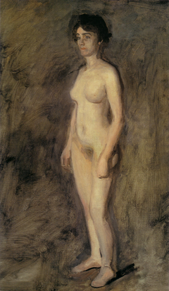 Nude Woman Standing by Thomas Eakins