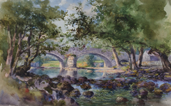 Old Bridge near Bettws-y-Coed, North Wales by George Elbert Burr