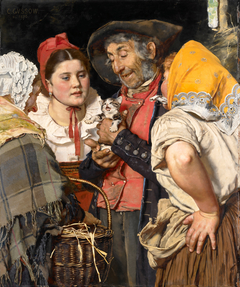 Old Man's Treasure (Das Katzchen) by Karl Gussow