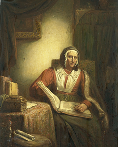 Old Woman Reading by George Gillis Haanen