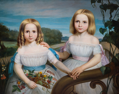 Olympe et Flore Chauveau by Théophile Hamel