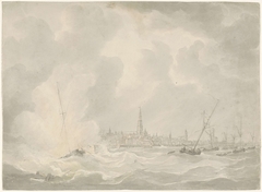 Ontploffing van de boot van Jan van Speijk, 1831 by Unknown Artist