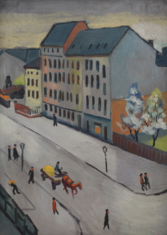 Our Street in Grau by August Macke