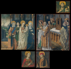 Paintings from the doors of the organ from La Seu d'Urgell cathedral by Master of La Seu d'Urgell