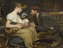 Parents happiness by Jean-Eugène Buland