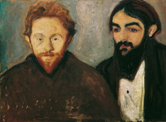 Paul Herrmann and Paul Contard by Edvard Munch