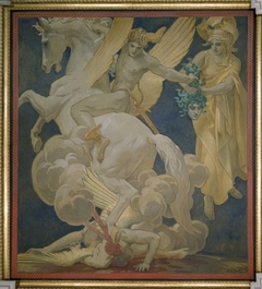 Perseus on Pegasus Slaying Medusa by John Singer Sargent