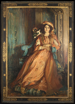 Portrait de Mabel Dodge à la Villa Curonia by Jacques-Émile Blanche