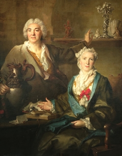 Portrait de Thomas Germain et de sa femme Anne-Denise Gauchelet by Nicolas de Largillière