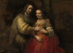 Portrait of a Couple as Isaac and Rebecca, known as ‘The Jewish Bride’ by Rembrandt