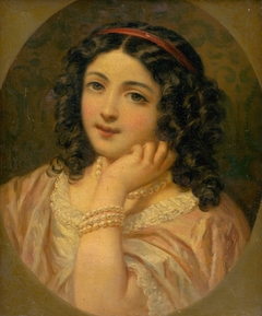 Portrait of a Girl by Stredoeurópsky maliar z 19 storočia