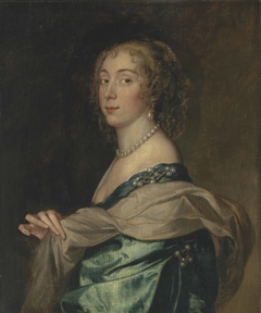 Portrait of a lady, believed to be Penelope, Lady Bayning (1620-1647), later Lady Herbert by Anthony van Dyck