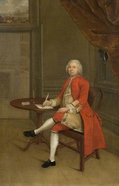 Portrait Of A Man In Red by Arthur Devis