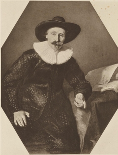 Portrait of a seated man by Thomas de Keyser