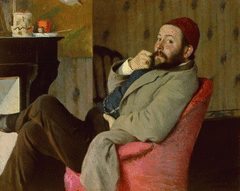 Portrait of Diego Martelli by Federico Zandomeneghi