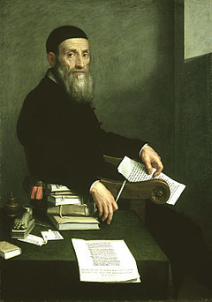 Portrait of Giovanni Bressani (1490 - 1560) by Giovanni Battista Moroni