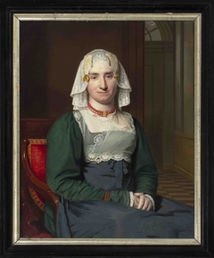 Portrait of Johanna Iskje Hoekema (1794-1847) by Willem Bartel van der Kooi