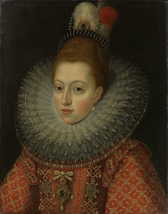 Portrait of Margaret of Austria, Consort of Philip III by Unknown Artist