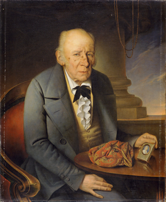 Portrait of the artist's father by Giuseppe Tominz