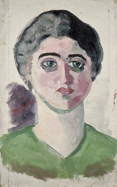 Portret van Lena Milius by Theo van Doesburg