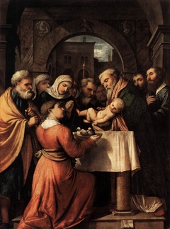 Presentation of Jesus at the temple by Girolamo Romani