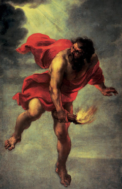 Prometheus Carrying Fire by Jan Cossiers