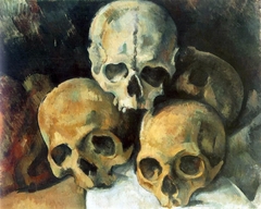 Pyramid of Skulls by Paul Cézanne