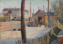 Railway junction near Bois-Colombes by Paul Signac