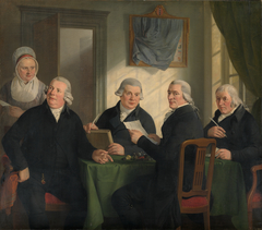 Regents of the Oudezijds Almshouse by Adriaan de Lelie