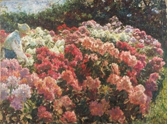 Rhododrendron in Tuxen's garden by Laurits Tuxen