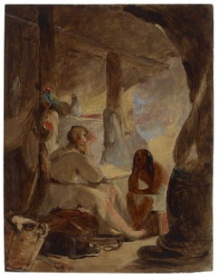 Robinson Crusoe and Friday in the Cave by Thomas Sully