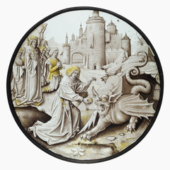 Roundel with Daniel Slaying the Dragon by Anonymous