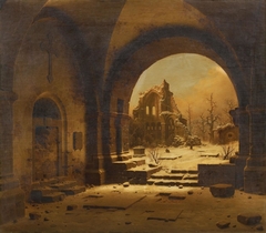 Ruins of Heisterbach Abbey by Carl Hasenpflug