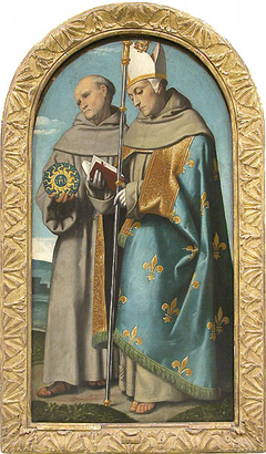 Saint Bernardino of Siena and Saint Louis of Toulouse by Moretto da Brescia