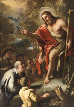 Saint John Preaching in the Wilderness by Luca Giordano