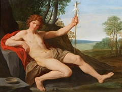 Saint John the Baptist in the Wilderness by Simone Cantarini