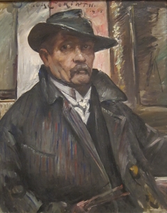 Self-Portrait with Hat and Coat by Lovis Corinth