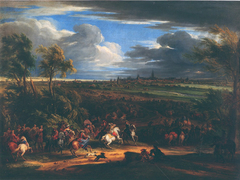 Siege of Courtrai during the War of Devolution by Adam Frans van der Meulen