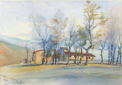 St John's Farm, Prades by Charles Yates Fell