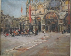 St. Mark's Square in Venice by Maurice Bompard