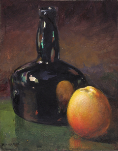 Still Life--Apples and Bottle by William Henry Holmes