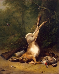 Still Life with a Hare by Eugène Verboeckhoven